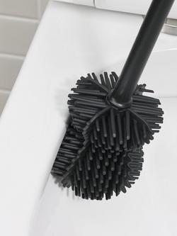 ReBorn Recycled Plastic Toilet Brush and Holder - view 2, Dark Grey