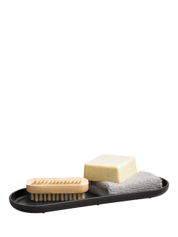 ReBorn Recycled Plastic Bathroom Tray, Large - view 2, Dark Grey