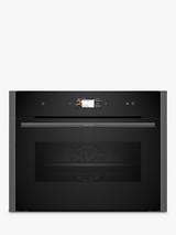 Neff N90 C24FS31G0B Built-in Compact Oven with Steam Function, Grey Graphite