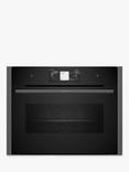 Neff N90 C24FT53G0B Built-in Compact Oven with Steam Function, Grey Graphite