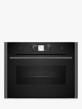 Neff N90 C24FT53G0B Built-in Compact Oven with Steam Function, Grey Graphite