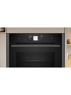 Neff N90 C24FT53G0B Built-in Compact Oven with Steam Function, Grey Graphite - view 2, Grey Graphite