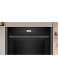 Neff N70 Slide and Hide B54CR71G0B Built In Self Cleaning Electric Single Oven, Grey Graphite