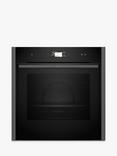 Neff B64FS31G0B Slide & Hide Built In Electric Single Oven, Grey Graphite