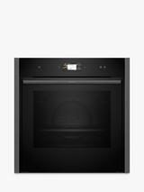 Neff N90 B64FS31G0B Slide & Hide Built In Electric Single Oven, Grey Graphite