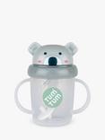 TUM TUM Tippy Up Koala Baby Cup with Weighted Straw, 200ml, Grey