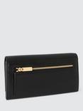 John Lewis Mason Leather Purse, Black