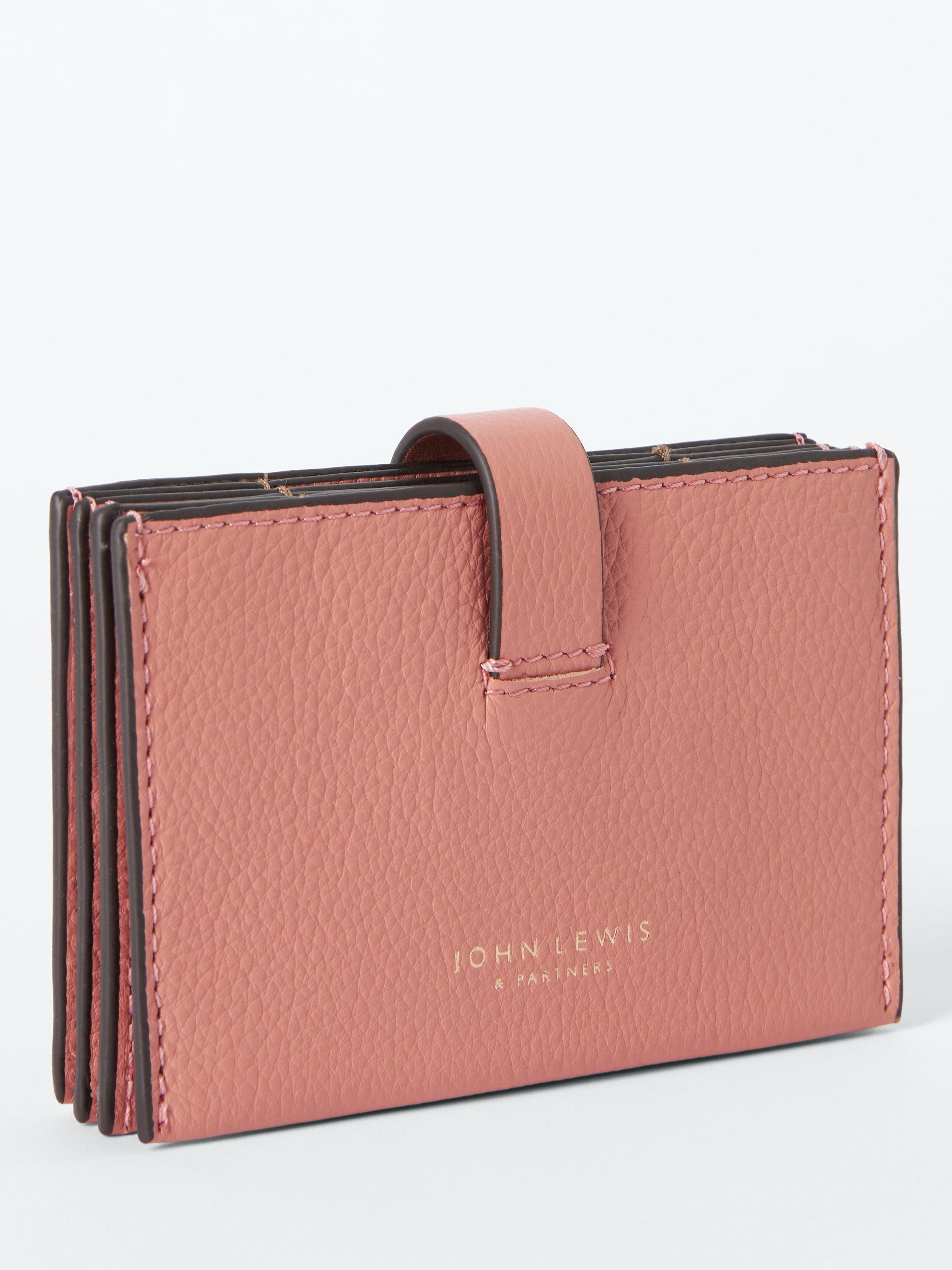 John Lewis Concertina Leather Card Purse