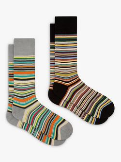 Paul Smith Signature Stripe Socks, Pack of 2, Multi, Multi
