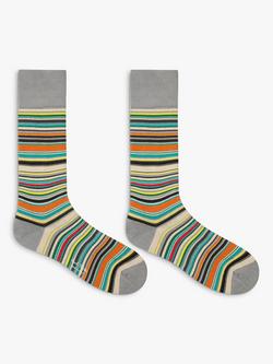 Paul Smith Signature Stripe Socks, Pack of 2, Multi - view 2, Multi