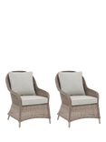 John Lewis Rye Garden Lounging Armchairs, Set of 2, Natural