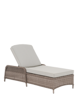 John Lewis Rye Woven Rattan Garden Sun Lounger
