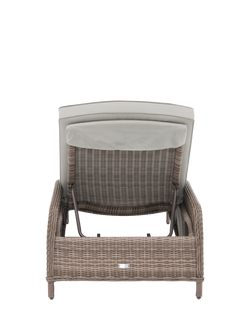 John Lewis Rye Woven Garden Sun Lounger - view 2, Natural