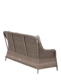 John Lewis Rye Woven 3-Seater Garden Sofa, Natural - view 2, Natural