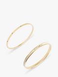 Coach Crystal & Enamel Bangle, Pack of 2