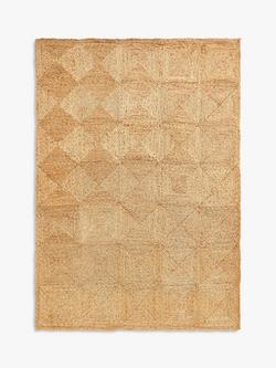 John Lewis Diamond Jute Rug, Neutral