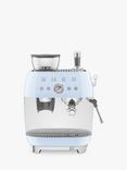 Smeg EGF03 Espresso Machine, Pastel Blue