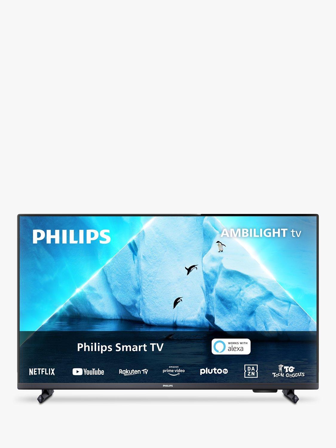 Philips 32PFS6908 (2023) LED HDR Full HD Smart TV, 32 inch with Freeview Play, Ambilight & Dolby Atmos, Anthracite Grey