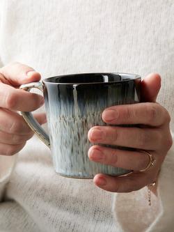 Denby Halo Stoneware Mug, 400ml, Set of 2, Black - view 2, Black