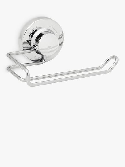 BlissHome Lock N Roll Toilet Roll Holder, Silver