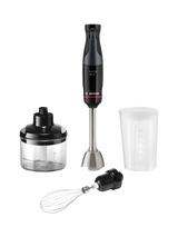 Bosch Series 4 ErgoMaster Pressure Controlled 2-in-1 Hand Blender with Chopper, Black