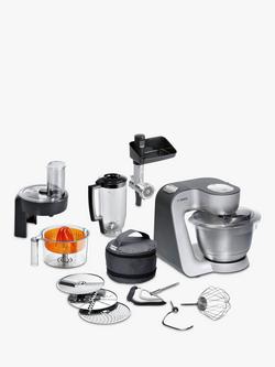 Bosch CreationLine MUM59340GB 7-in-1 Stand Mixer, Anthracite/Silver, Anthracite/Silver