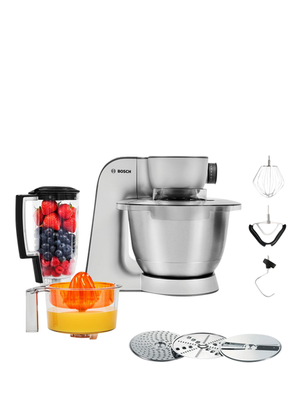 Bosch CreationLine MUM59340GB 7-in-1 Stand Mixer, Anthracite/Silver, Anthracite/Silver