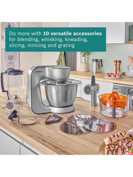 Bosch CreationLine MUM59340GB 7-in-1 Stand Mixer, Anthracite/Silver - view 2, Anthracite/Silver