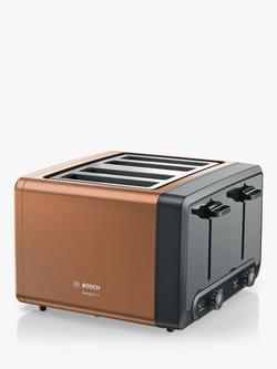 Bosch DesignLine Plus 4 Slice Toaster, Copper, Copper