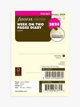 Filofax Pocket Week on Two Pages 2024 Personal Organiser Insert