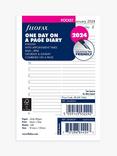Filofax Pocket One Day on a Page 2024 Personal Organiser Insert, White