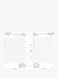 Filofax Pocket One Day on a Page 2024 Personal Organiser Insert, White