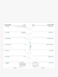 Filofax Personal Week on One Page 2024 Personal Organiser Insert, White
