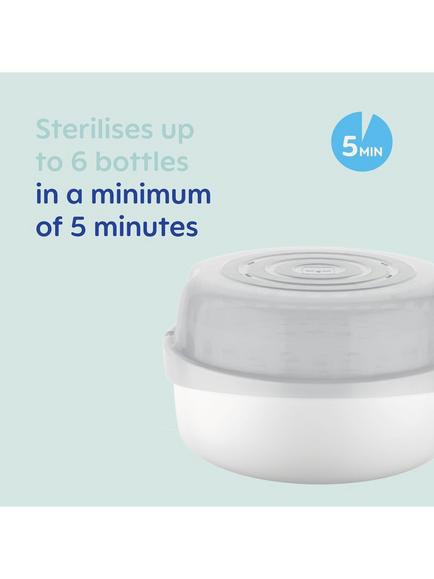 MAM Microwave Bottle Steriliser, Grey - view 2, Na