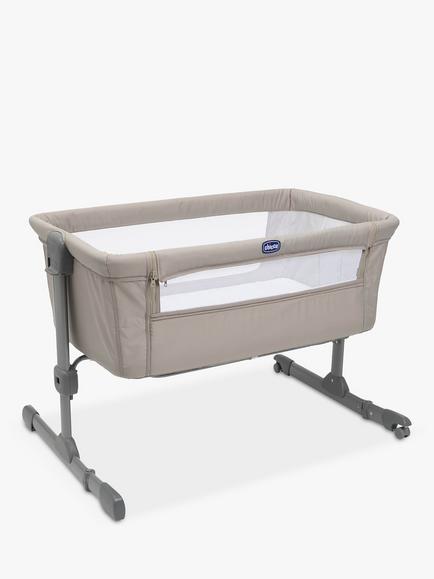 Chicco Next2Me Essential Bedside Crib, Dune Re-lux