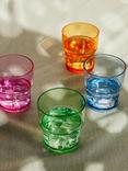 John Lewis ANYDAY Stackable Plastic Picnic Tumbler, Set of 4, 350ml, Multi