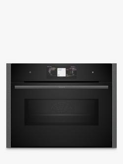Neff N90 C24MT73G0B Built In Electric Compact Oven with Microwave, Grey Graphite, Grey Graphite