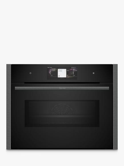 Neff N90 C24MT73G0B Built In Electric Compact Oven with Microwave, Grey Graphite, Grey Graphite