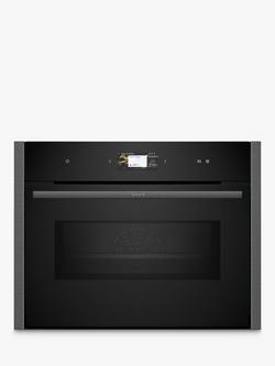 Neff N90 C24MS71G0B Built In Electric Compact Oven with Microwave, Grey Graphite, Grey Graphite