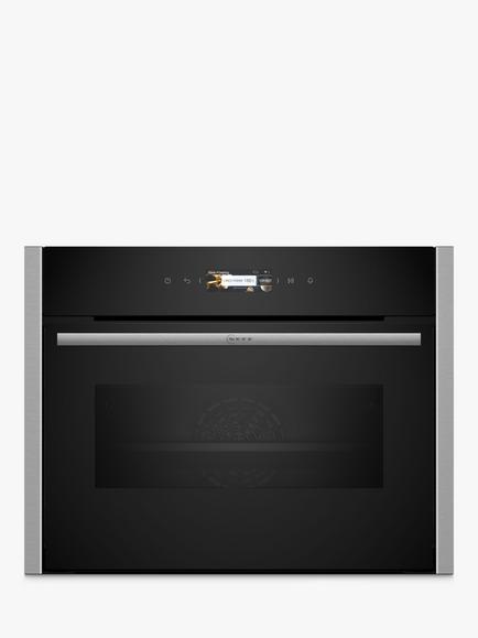 Neff N70 Built In Electric Compact Oven with Microwave, C24MR21N0B, C24MR21G0B, Stainless Steel