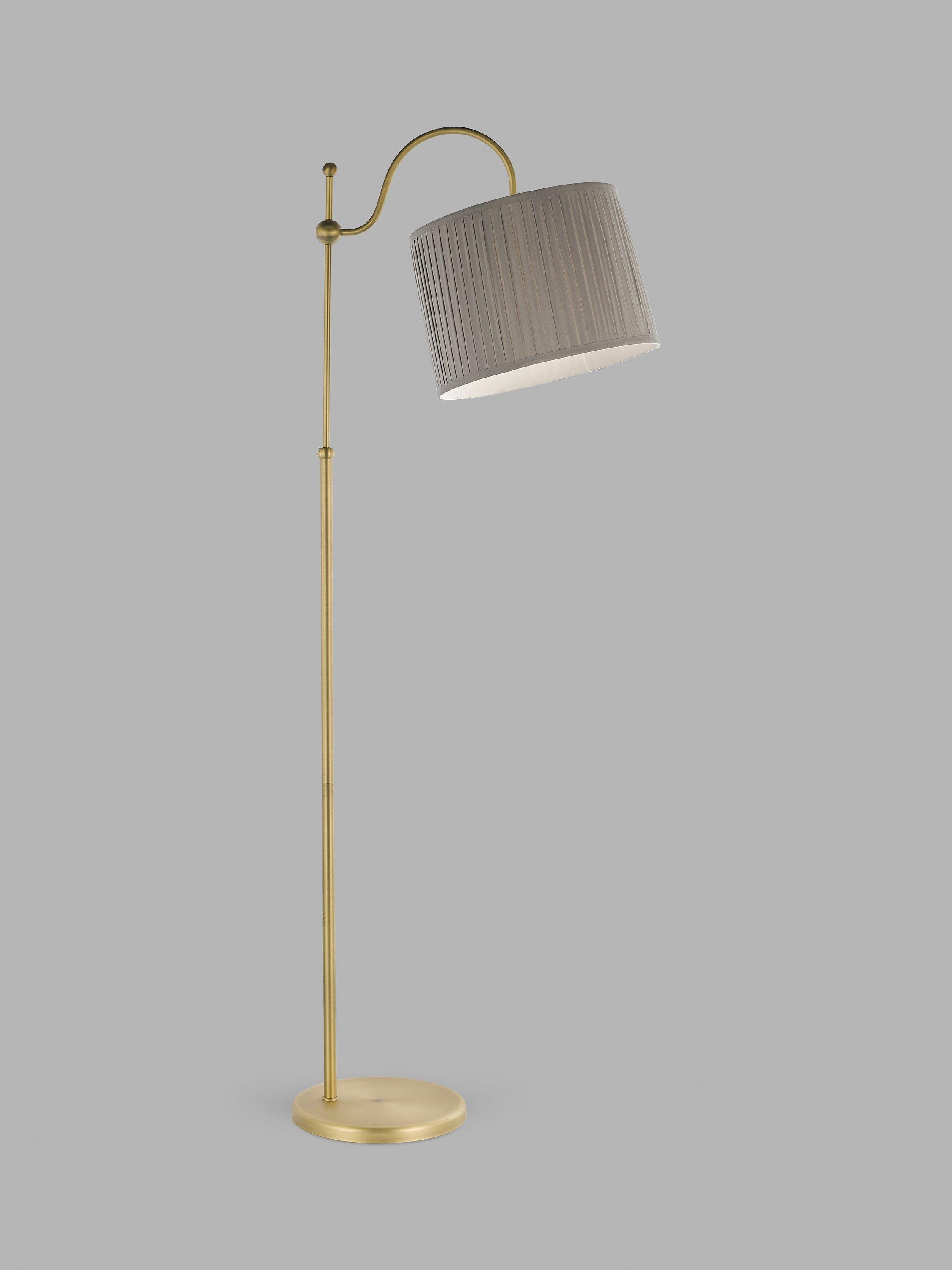 John Lewis Classic Curve Floor Lamp Matte Antique Brass