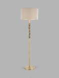 John Lewis Zane Floor Lamp, Matte Antique Brass