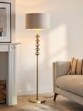 John Lewis Zane Floor Lamp, Matte Antique Brass