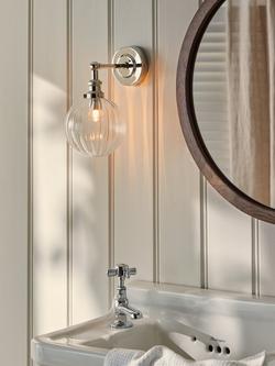 John Lewis Brasserie Wall Light - view 2, Polished Nickle