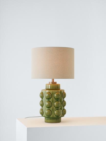 John Lewis Bubble Table Lamp, Green