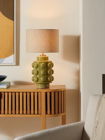 John Lewis Bubble Table Lamp - view 2, Green