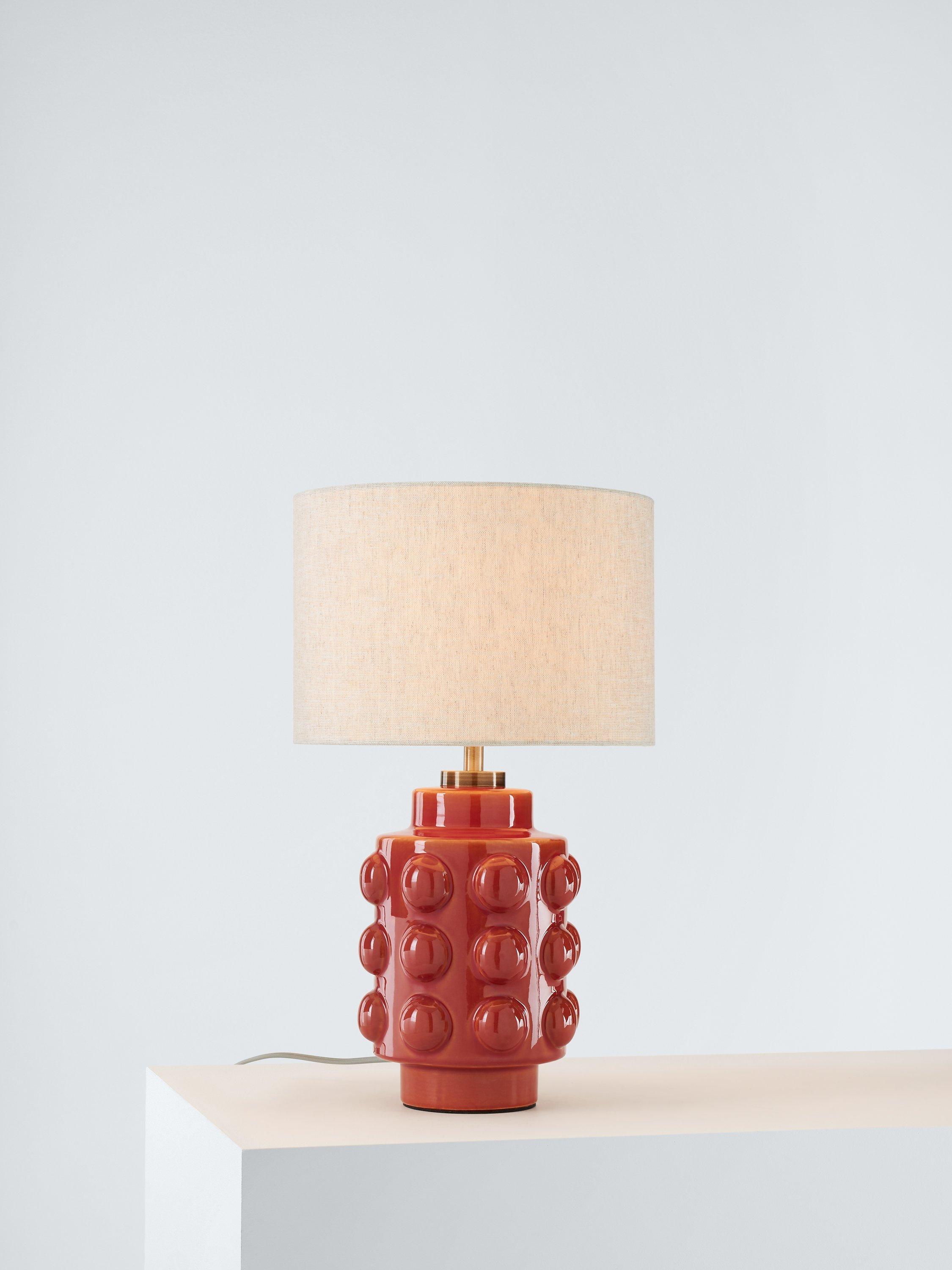 John Lewis Bubble Table Lamp, Burnt Orange