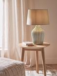 John Lewis Trevone Ceramic Table Lamp, Green