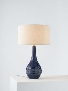 John Lewis Droplet Glaze Table Lamp Blue
