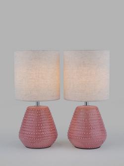 John Lewis Elwood Table Lamp, Set of 2, Plaster